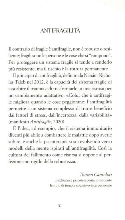 365 parole “sgorgate dall’intelligenza del cuore”, come le definisce nella postfazione a questo libro il Cardinale Mauro Gambetti, Presidente della Fondazione Fratelli tutti, scelte e riscritte da altrettanti autori, esponenti delle Istituzioni civili ed ecclesiastiche, credenti e atei, Premi Nobel, artisti, giornalisti, scrittori di spicco, rappresentanti delle imprese e del mondo del lavoro e giovani missionari digitali. Tra gli autori anche il Prof. Tonino Cantelmi che, come parola, ha scelto: “Antifragilità”.